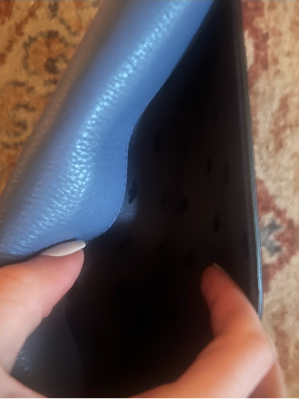 kate spade navy pebbled leather continental wallet - Picture 9 of 10